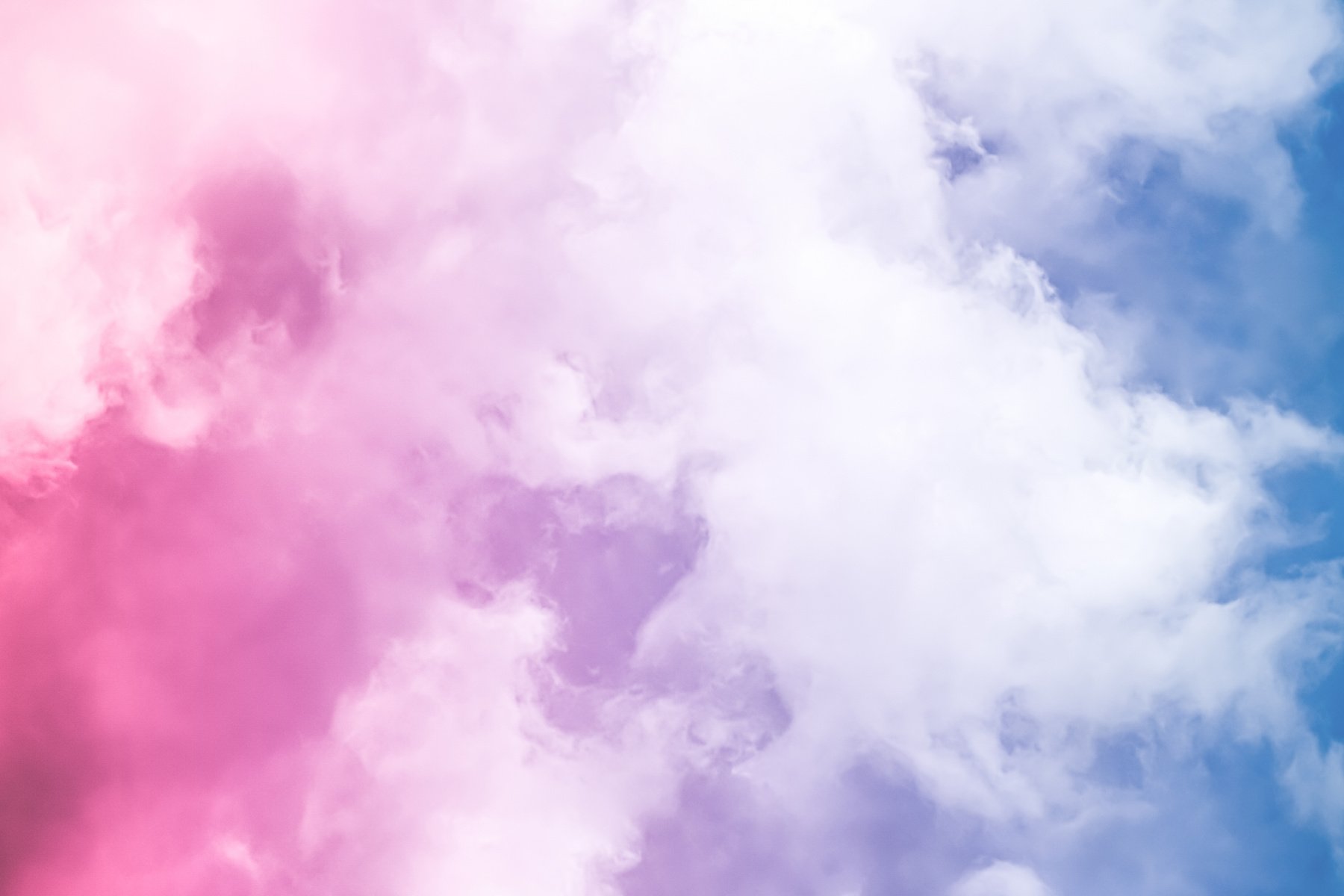 Fantasy Pink and Blue Sky, Spiritual and Nature Background